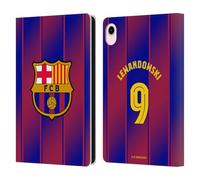Head Case Designs sous Licence Officielle FC Barcelona Robert?Lewandowski 2025/26 Joueurs Home Kit Étui Portefeuille en Cuir Compatible avec Apple iPad Mini (2021/2024)