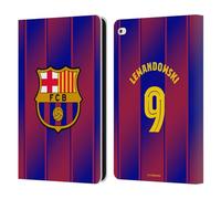 Head Case Designs sous Licence Officielle FC Barcelona Robert?Lewandowski 2025/26 Joueurs Home Kit Étui Portefeuille en Cuir Compatible avec Apple iPad Air 2 (2014)