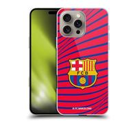 Head Case Designs sous Licence Officielle FC Barcelona Texture Graphiques Coque Dure pour l'arrire Compatible avec Apple iPhone 16 Pro M