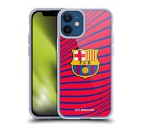 Head Case Designs sous Licence Officielle FC Barcelona Texture Graphiques Coque en Gel [Protection de Qualité Militaire] Compatible avec Apple iPhone 12 Mini Et Compatible avec MagSafe