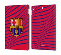 Head Case Designs sous Licence Officielle FC Barcelona Texture Graphiques Étui Portefeuille en Cuir Compatible avec Apple iPad 10.2 2019/2020/2021