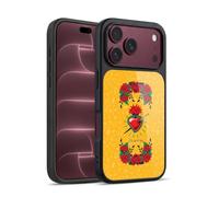 Head Case Designs sous Licence Officielle Frida Kahlo Coeur et Roses Icônes Coque en Gel renforcée [Protection de Qualité Militaire] Compatible avec Apple iPhone 18 Pro