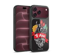 Head Case Designs sous Licence Officielle Frida Kahlo Coeur Typographie Coque en Gel renforcée [Protection de Qualité Militaire] Compatible avec Apple iPhone 18 Pro Max
