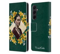 Head Case Designs sous Licence Officielle Frida Kahlo Lis Jaunes Portrait 2 Étui Portefeuille en Cuir Compatible avec Samsung Galaxy A35 5G