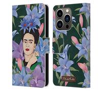 Head Case Designs sous Licence Officielle Frida Kahlo Lys Portrait 3 Étui Portefeuille en Cuir Compatible avec Apple iPhone 14 Pro