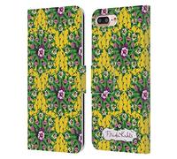 Head Case Designs sous Licence Officielle Frida Kahlo Mandala Florals Pourpre Étui Portefeuille en Cuir Compatible avec Apple iPhone 7 Plus/iPhone 8 Plus