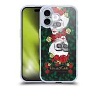 Head Case Designs sous Licence Officielle Frida Kahlo Miroir Roses Coque en Gel [Protection de Qualité Militaire] Compatible avec Apple iPhone 16 Et Compatible avec MagSafe