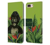 Head Case Designs sous Licence Officielle Frida Kahlo Monkey Tropical Étui Portefeuille en Cuir Compatible avec Apple iPhone 7 Plus/iPhone 8 Plus