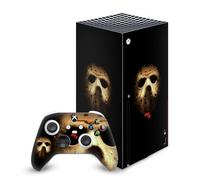 Head Case Designs sous Licence Officielle Friday The 13th 2009 Affiche Jason Voorhees Graphiques Vinyle Autocollant De Jeu Peau Autocollant Compatible avec Xbox Series X Console and Controller Bundle
