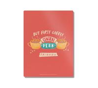 Head Case Designs sous Licence Officielle Friends But First Coffee Graphiques 11,8 x 15,7 x 0,04 Pouces (300 x 400 x 1 mm) Poster Mural - Décoration Murale pour Salon, Chambre et Salle de Gaming