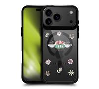 Head Case Designs sous Licence Officielle Friends Central Perk Icônes de Personnages Black Shockproof Bumper Case [Military Grade] Compatible with Apple iPhone 17 Pro Max and Compatible with MagSafe