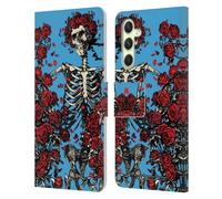 Head Case Designs sous Licence Officielle Grateful Dead Bertha Crâne Roses Tendances Étui Portefeuille en Cuir Compatible avec Samsung Galaxy A54 5G