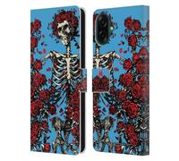 Head Case Designs sous Licence Officielle Grateful Dead Bertha Crâne Roses Tendances Étui Portefeuille en Cuir Compatible avec Samsung Galaxy A07