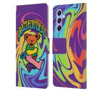 Head Case Designs sous Licence Officielle Grateful Dead Ours 2 Tendances Étui Portefeuille en Cuir Compatible avec Samsung Galaxy A34 5G
