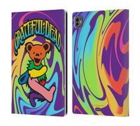 Head Case Designs sous Licence Officielle Grateful Dead Ours 2 Tendances Étui Portefeuille en Cuir Compatible avec Apple iPad Pro 11 M4 2024