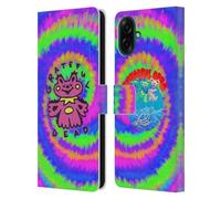 Head Case Designs sous Licence Officielle Grateful Dead Ours Dansant Coloré Tendances Étui Portefeuille en Cuir Compatible avec Samsung Galaxy A07