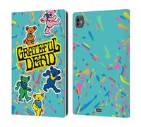 Head Case Designs sous Licence Officielle Grateful Dead Ours Éclaboussure de Couleur Tendances Étui Portefeuille en Cuir Compatible avec Apple iPad Pro 11 M4 2024
