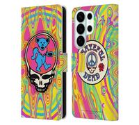 Head Case Designs sous Licence Officielle Grateful Dead Ours Tendances Étui Portefeuille en Cuir Compatible avec Samsung Galaxy S26 Ultra