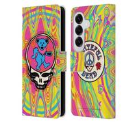 Head Case Designs sous Licence Officielle Grateful Dead Ours Tendances Étui Portefeuille en Cuir Compatible avec Samsung Galaxy S26