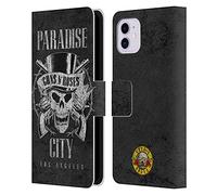 Head Case Designs sous Licence Officielle Guns N' Roses Ville De Paradis Vintage Étui Portefeuille en Cuir Compatible avec Apple iPhone 11