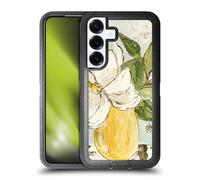 Head Case Designs sous Licence Officielle Haley Bush Vase Magnolia Jaune Peinture Florale Étui Antichoc Ultra-Blindé Compatible avec Samsung Galaxy S25+