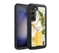 Head Case Designs sous Licence Officielle Haley Bush Vase Magnolia Jaune Peinture Florale Étui Antichoc Ultra-Blindé Compatible avec Samsung Galaxy S23 5G