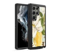 Head Case Designs sous Licence Officielle Haley Bush Vase Magnolia Jaune Peinture Florale Étui Antichoc Ultra-Blindé Compatible avec Samsung Galaxy S22 Ultra 5G