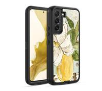 Head Case Designs sous Licence Officielle Haley Bush Vase Magnolia Jaune Peinture Florale Étui Antichoc Ultra-Blindé Compatible avec Samsung Galaxy S22 5G