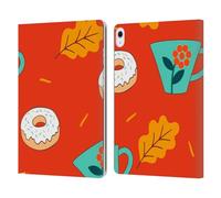 Head Case Designs sous Licence Officielle Haroulita Envies d'automne Graphiques Ludiques Étui Portefeuille en Cuir Compatible avec Apple iPad Air 13 2024/2025