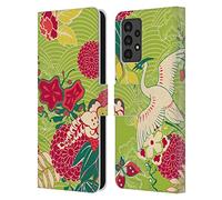 Head Case Designs sous Licence Officielle Haroulita Oiseau Japonais Oiseaux Et Fleurs Étui Portefeuille en Cuir Compatible avec Samsung Galaxy A13 (2022)