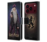 Head Case Designs sous Licence Officielle Harry Potter Albus Dumbledore Chamber of Secrets IV Étui Portefeuille en Cuir Compatible avec Apple iPhone 18 Pro