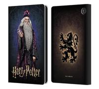 Head Case Designs sous Licence Officielle Harry Potter Albus Dumbledore Chamber of Secrets IV Étui Portefeuille en Cuir Compatible avec Amazon Fire 7 2022