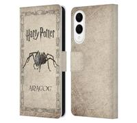 Head Case Designs sous Licence Officielle Harry Potter Aragog Spider Creature Chamber of Secrets II Étui Portefeuille en Cuir Compatible avec Samsung Galaxy S25 Edge