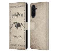 Head Case Designs sous Licence Officielle Harry Potter Aragog Spider Creature Chamber of Secrets II Étui Portefeuille en Cuir Compatible avec Samsung Galaxy A36 5G
