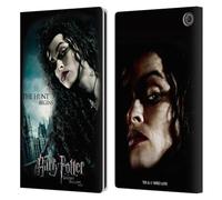 Head Case Designs sous Licence Officielle Harry Potter Bellatrix Lestrange Deathly Hallows VII Étui Portefeuille en Cuir Compatible avec Amazon Fire Max 11 2023