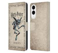 Head Case Designs sous Licence Officielle Harry Potter Cornish Pixies Creature Chamber of Secrets II Étui Portefeuille en Cuir Compatible avec Samsung Galaxy S25 Edge