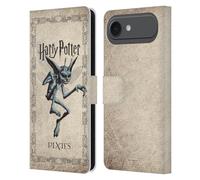 Head Case Designs sous Licence Officielle Harry Potter Cornish Pixies Creature Chamber of Secrets II Étui Portefeuille en Cuir Compatible avec Apple iPhone 17 Air