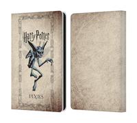 Head Case Designs sous Licence Officielle Harry Potter Cornish Pixies Creature Chamber of Secrets II Étui Portefeuille en Cuir Compatible avec Amazon Kindle Paperwhite 6