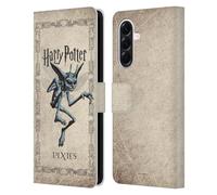 Head Case Designs sous Licence Officielle Harry Potter Cornish Pixies Creature Chamber of Secrets II Étui Portefeuille en Cuir Compatible avec Samsung Galaxy A56 5G