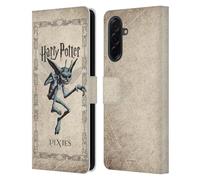 Head Case Designs sous Licence Officielle Harry Potter Cornish Pixies Creature Chamber of Secrets II Étui Portefeuille en Cuir Compatible avec Samsung Galaxy A36 5G