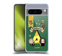 Head Case Designs sous Licence Officielle Harry Potter Coutume Personnalisé Slytherin de Nom Deathly Hallows L Coque en Gel Doux Compatible avec Google Pixel 8 Pro