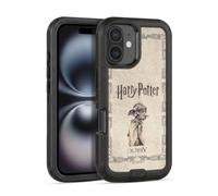 Head Case Designs sous Licence Officielle Harry Potter Dobby House Elf Creature Chamber of Secrets II Étui Antichoc Ultra-Blindé Compatible avec Apple iPhone 16