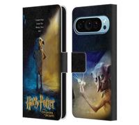 Head Case Designs sous Licence Officielle Harry Potter Dobby Poster Chamber of Secrets III Étui Portefeuille en Cuir Compatible avec Google Pixel 9 / Pixel 9 Pro
