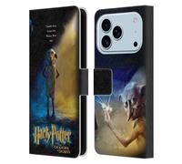 Head Case Designs sous Licence Officielle Harry Potter Dobby Poster Chamber of Secrets III Étui Portefeuille en Cuir Compatible avec Apple iPhone 17 Pro