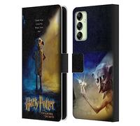 Head Case Designs sous Licence Officielle Harry Potter Dobby Poster Chamber of Secrets III Étui Portefeuille en Cuir Compatible avec Samsung Galaxy A14 5G
