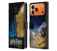 Head Case Designs sous Licence Officielle Harry Potter Dobby Poster Chamber of Secrets III Étui Portefeuille en Cuir Compatible avec Apple iPhone 17 Pro Max