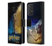 Head Case Designs sous Licence Officielle Harry Potter Dobby Poster Chamber of Secrets III Étui Portefeuille en Cuir Compatible avec Galaxy A52 / A52s / 5G (2021)