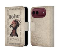 Head Case Designs sous Licence Officielle Harry Potter Fawkes Phoenix Creature Chamber of Secrets II Étui Portefeuille en Cuir Compatible avec Apple iPhone Duo