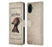 Head Case Designs sous Licence Officielle Harry Potter Fawkes Phoenix Creature Chamber of Secrets II Étui Portefeuille en Cuir Compatible avec Samsung Galaxy A07