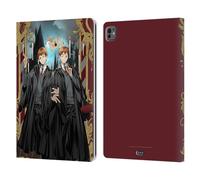 Head Case Designs sous Licence Officielle Harry Potter Fred Et George Weasley 25ème Anniversaire Anime Étui Portefeuille en Cuir Compatible avec Apple iPad Pro 13 M4/M5 2024/2025